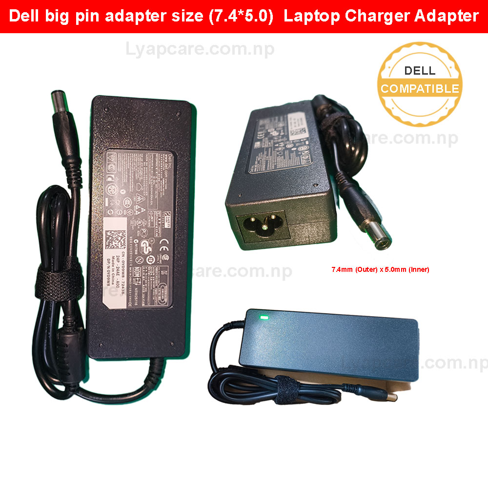 Dell 90W Big Pin Laptop Charger Adapter (7.4mm × 5.0mm)